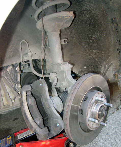 Wire Caliper to Strut